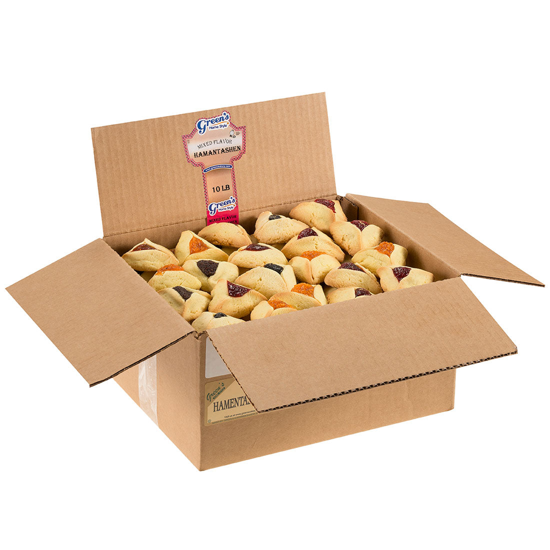 Assorted Hamantaschen - 5 Pound Box (68 Count) Raspberry & Apricot