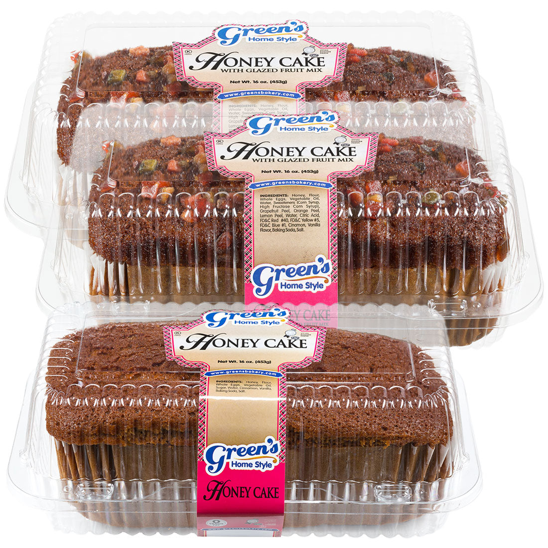 2 Honey Fruit Cakes + 1 Honey Cake - Value Pack