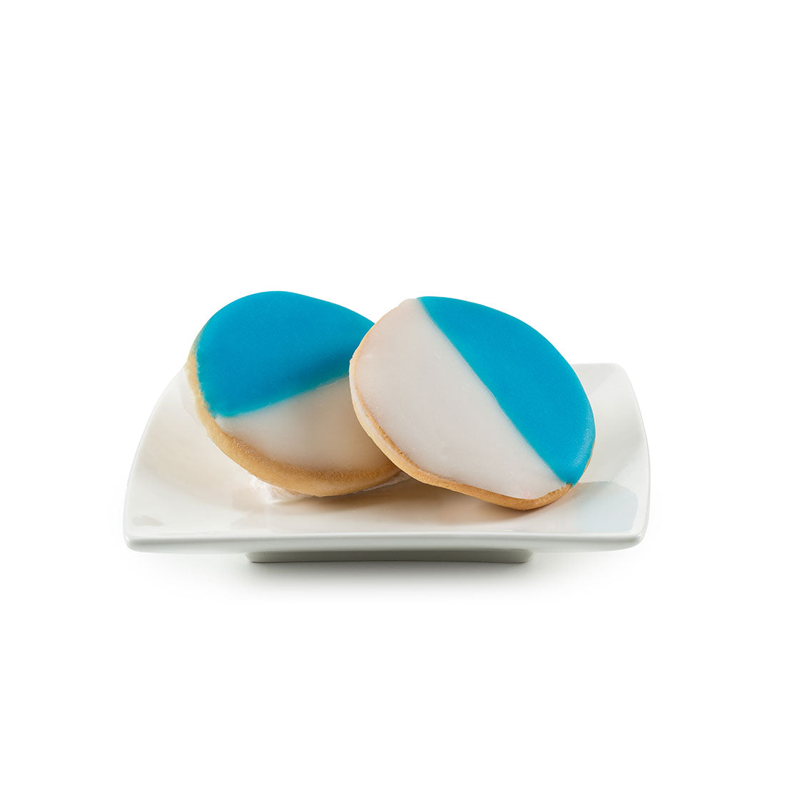 Mini Blue & White Hand Dipped Shortbread Hanukkah Cookies