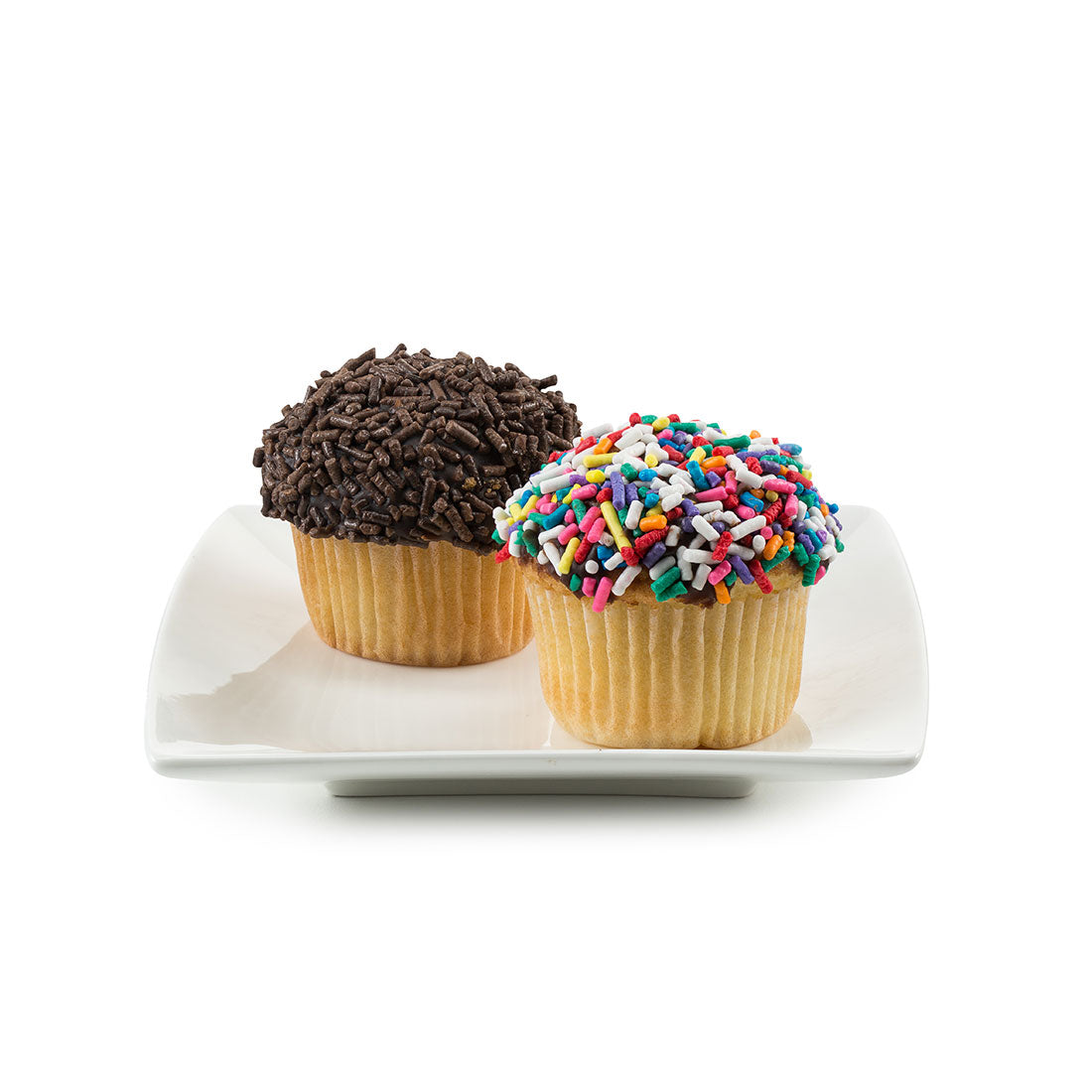 1 Dozen Mini Cupcakes With Sprinkles