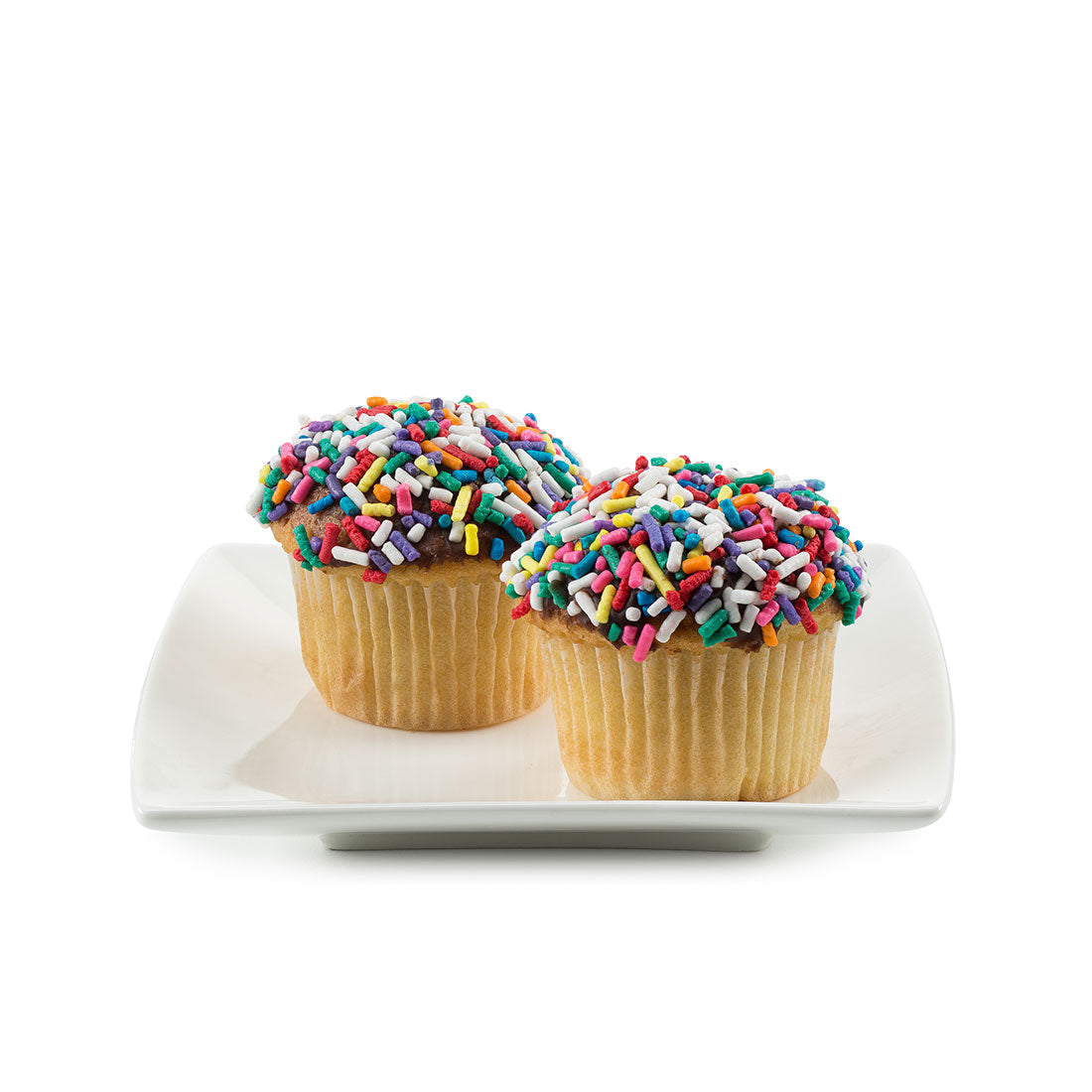 1 Dozen Mini Cupcakes With Sprinkles