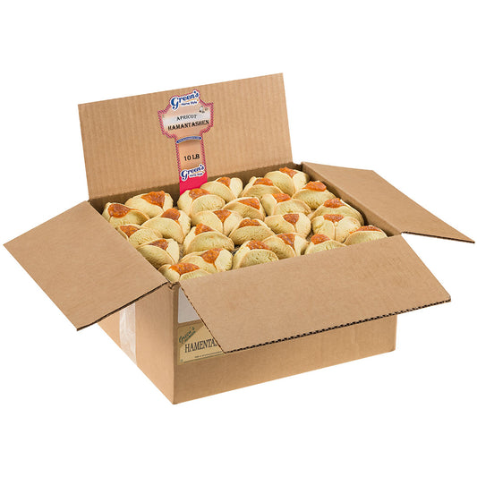 Apricot Hamantaschen - 10 Pound Box (120 Count)